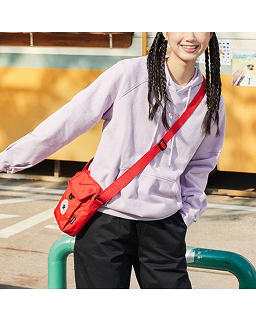 Converse Purple (Wmns) Logo Embroidery Knitting Hoodie