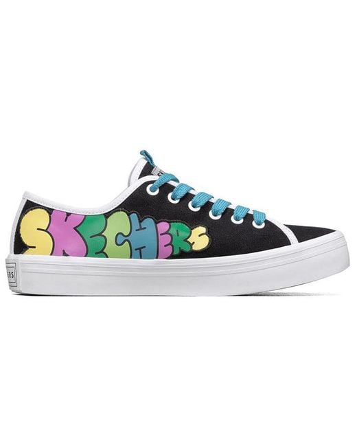 Skechers Blue (Wmns) Jeremyville X V'Lites Low-Top Sneakers