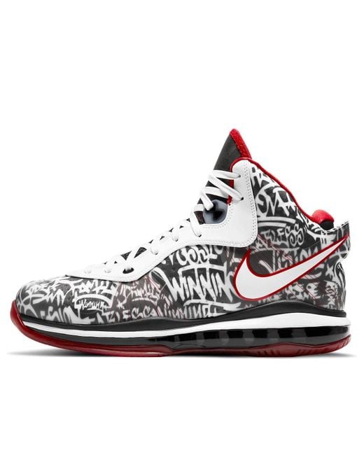 Nike White Lebron 8 'Graffiti' for men