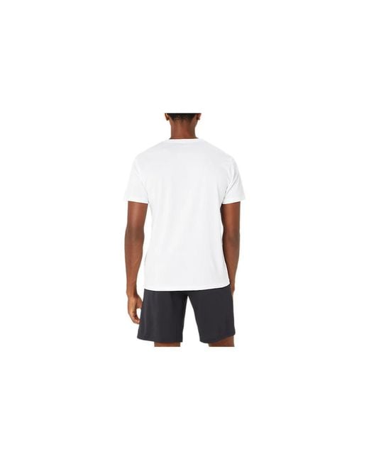 Asics White A-I-M Dry Short Sleeve T-Shirt 'Brilliant' for men
