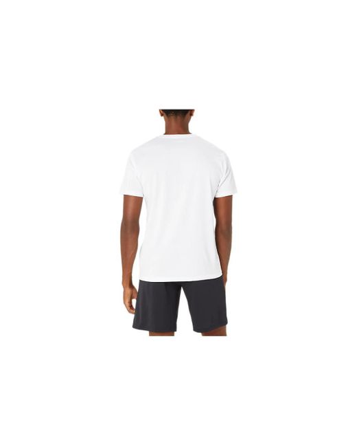 Asics White A-i-m Dry Short Sleeve T-shirt for men