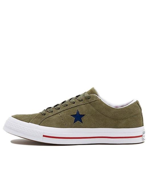 Converse Brown One Star Non-Slip Wear-Resistant Casual Skateboarding Shoes for men