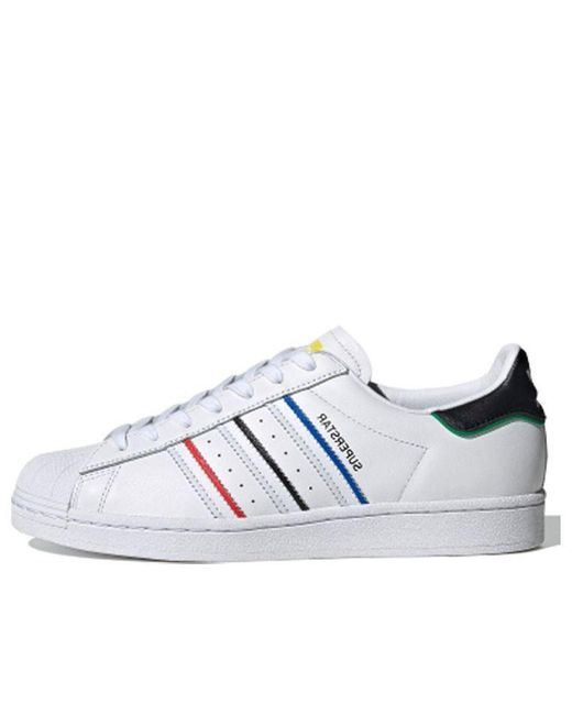 adidas Originals Adidas Superstar 'olympic Pack' in White for Men | Lyst