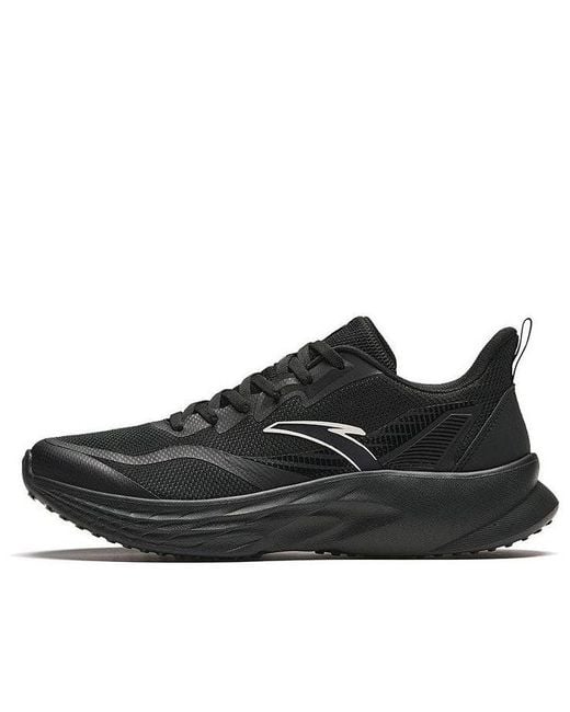 Anta Black Running Shoes With Logo' for men