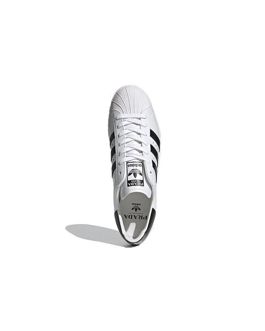 Adidas White Prada X Superstar for men
