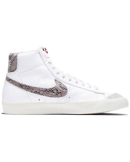 Nike Blazer Mid Vintage 'snakeskin Swoosh' in White for Men | Lyst