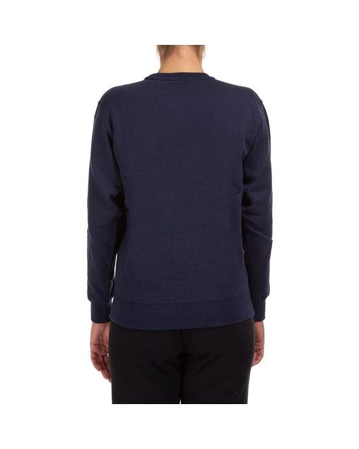 KENZO Blue (Wmns) Fw20 Logo Pattern Round Neck Long Sleeves Sports Hoodie