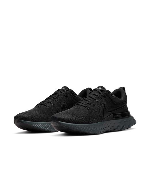 Nike Black React Infinity Run Flyknit 2 'Triple' for men