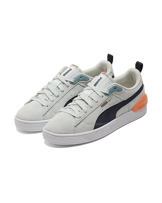 PUMA White Suede Bloc 'Ice Flow Parisian Night' for men