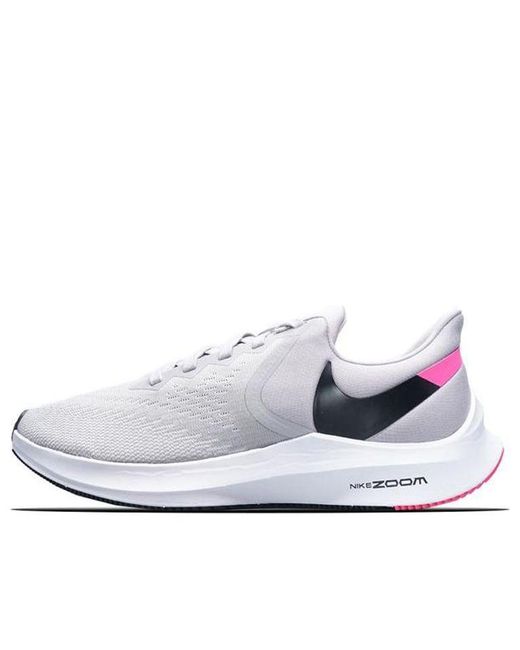 Nike Air Zoom Winflo 6 Grey/pink in White | Lyst