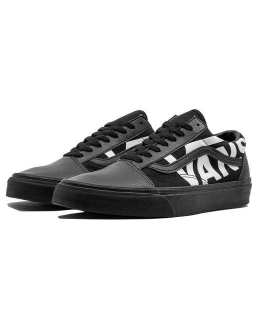 Vans Black Old Skool 'Big Logo' for men