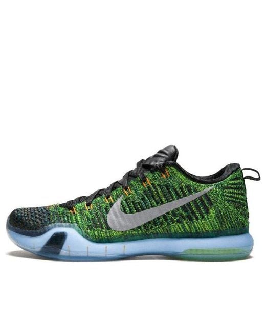 Nike Green Kobe 10 Elite Low Prm "Race Car" Shoes for men