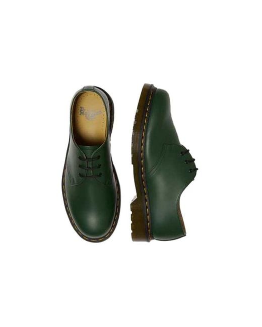 Dr. Martens Green 1461 Smooth Leather Oxford Shoes for men