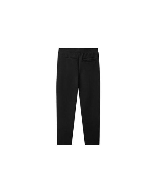 Fila Black Logo Printed Straight Padded Sports Pants for men