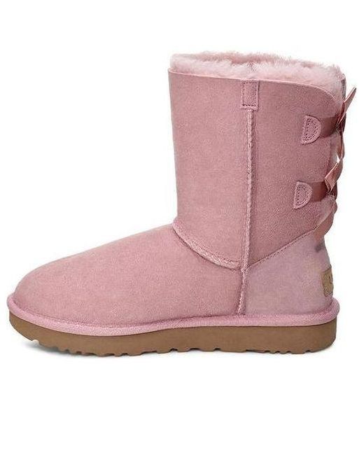 Ugg Pink (Wmns) Bailey Bow Ii 2.0 Fleece Lined