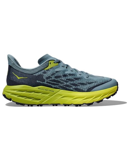Hoka One One Blue Speedgoat 5 2E Wide 'Stone' for men