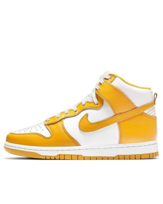 Nike Yellow (Wmns) Dunk High 'Dark Sulfur'