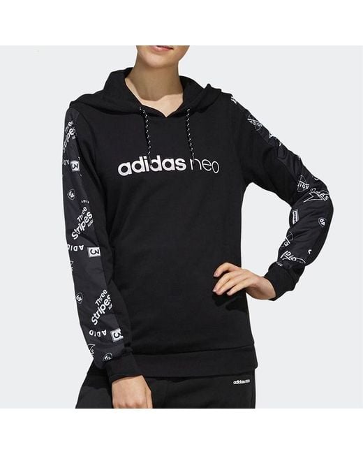 Adidas Black (Wmns) Neo Fav Hoodies