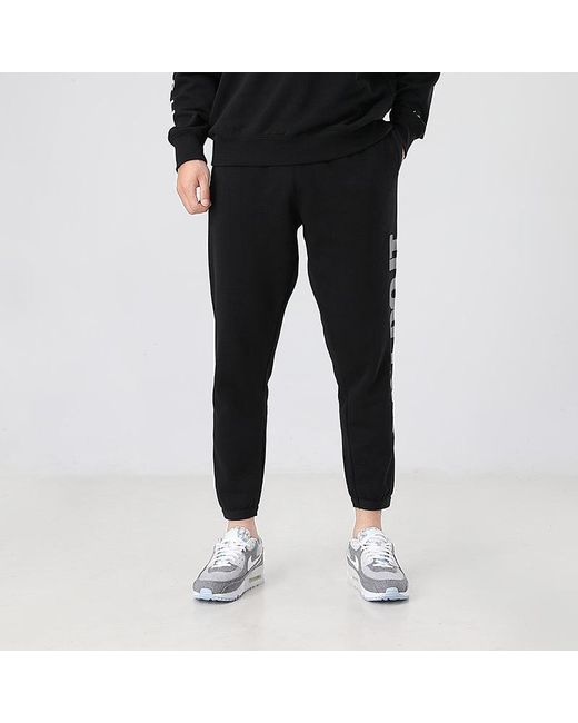 Nike Black Sportswear Jdi Slim Fit Fleece Reflective Sports Pants for men