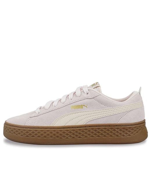 PUMA White Smash Platform