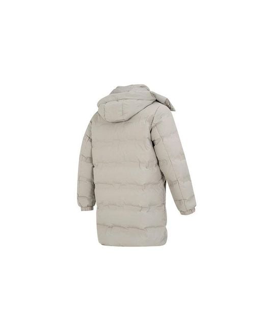 New Balance Gray Long Puffer Jacket