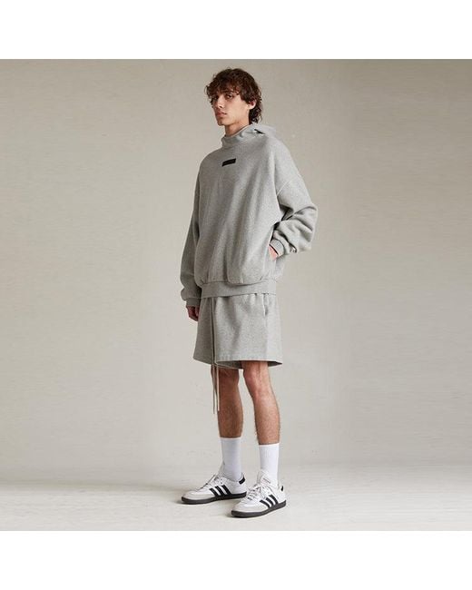 Fear Of God Gray Ss24 Hoodie 'Dark Heather Oatmeal' for men
