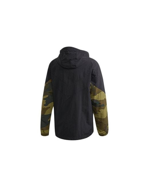 Adidas Blue Camouflage Windbreaker for men