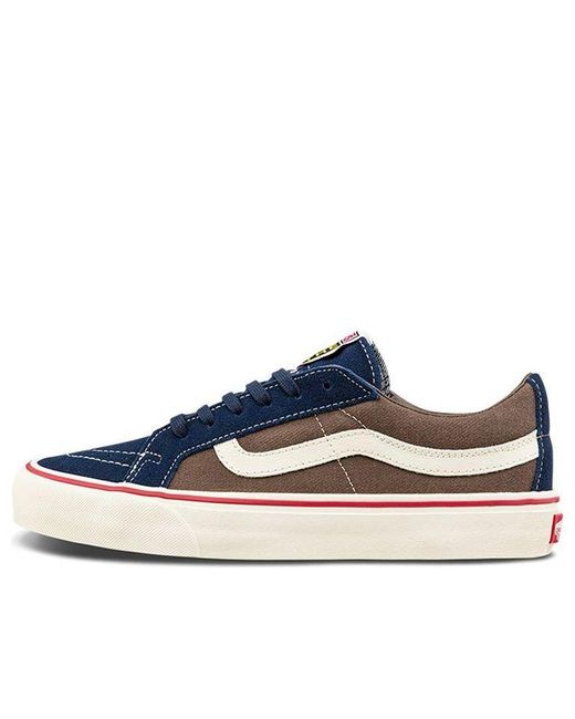 Vans Sk8-low Sneakers Blue/brown | Lyst