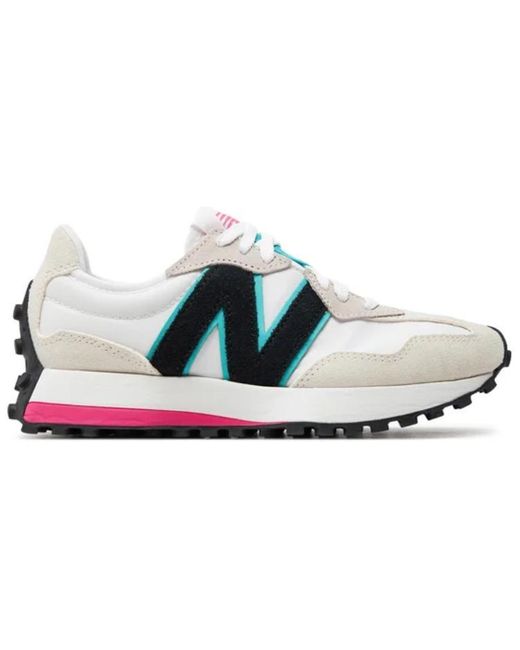 New Balance White (Wmns) 327 'Reflection Hi'