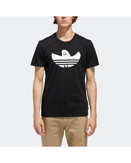 Adidas Black Originals Solid Shmoo T Sports Short Sleeve for men