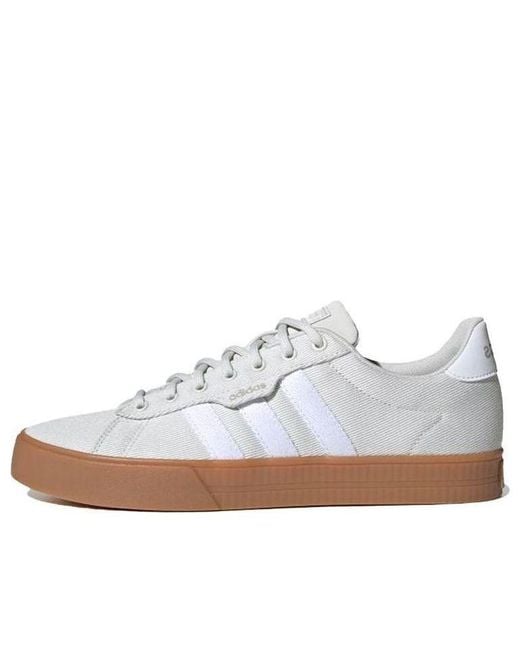 Adidas White Neo Daily 30 Low Tops Casual Skateboarding Shoes for men