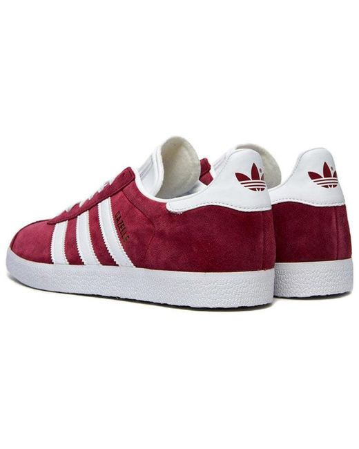 Adidas Red Gazelle Shoes 'Burgundy' for men