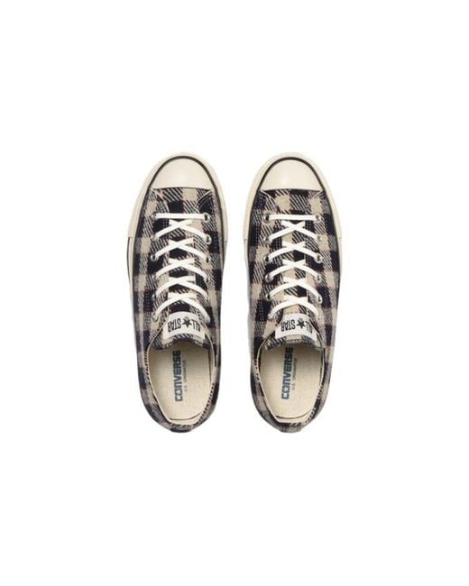 Converse Blue All Star Us Wool Plaid Ox for men