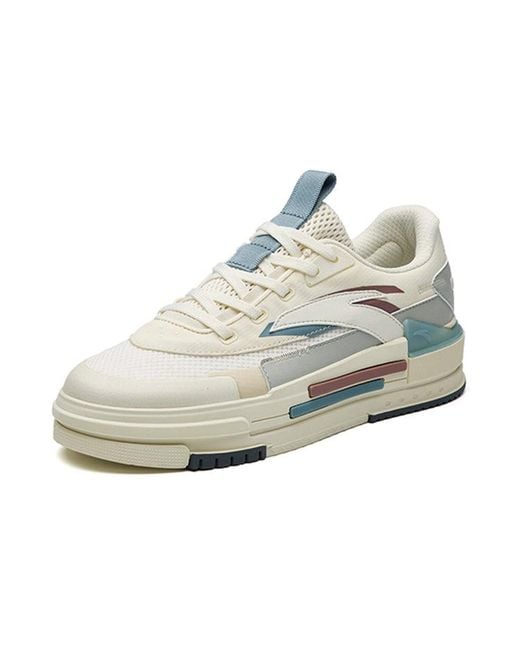 Anta White Lifestyle Series Sneakers 'Lightweight Breathable' for men