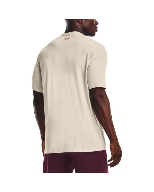 Under Armour Pink Project Rock Brahma Bull Short Sleeve T-Shirt for men