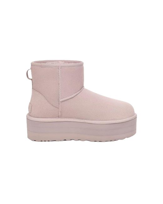 Ugg Brown (Wmns) Classic Mini Platform 'Pale Smoke'
