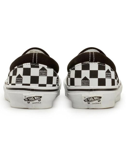 Vans Black Dover Street Market X Og Classic Slip-On Lx Checkerboard' for men