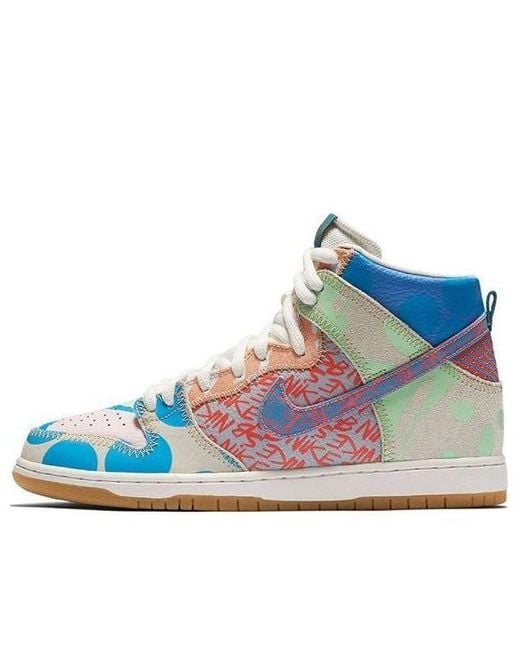 Nike Blue X Thomas Campbell Sb Dunk High 'What The' for men