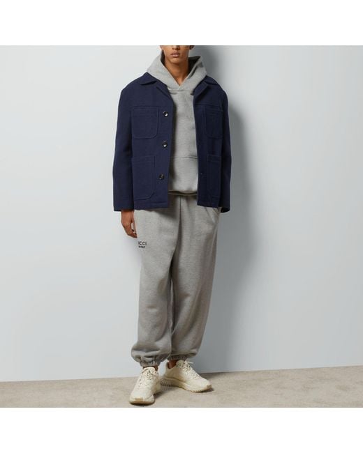 Gucci Gray Cotton Sweattrouser With Print for men