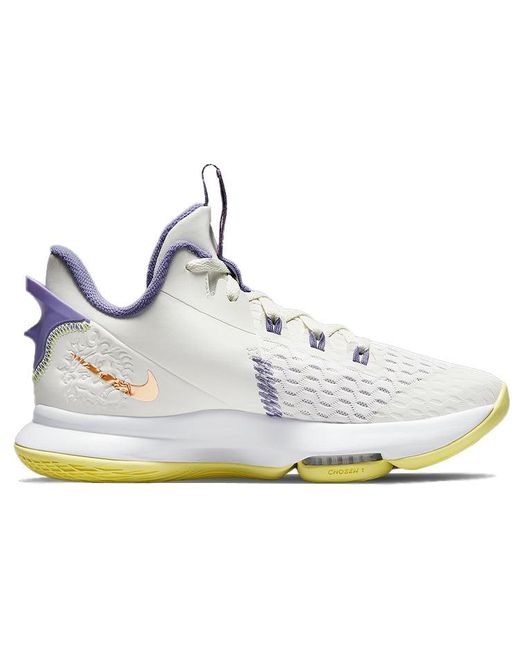 A bordo progenie azufre Nike Lebron Witness 5 Ep Lakers in White for Men | Lyst
