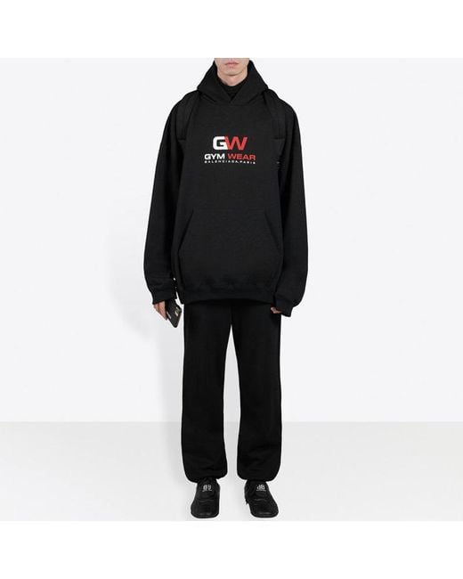 Balenciaga Black Gym Wear Jogger Pant for men