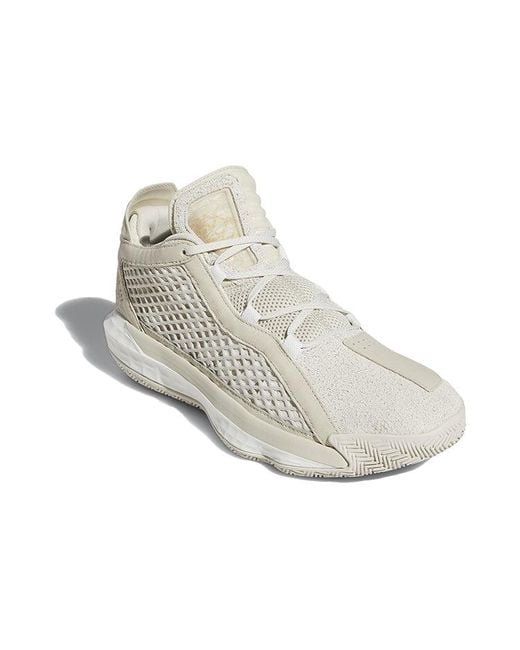 Adidas White Dame 6 Gca Leather for men