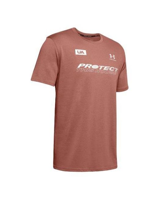 Under Armour Pink Graphics Training Sports for men