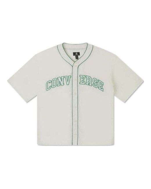 Converse White Baseball Jersey Shirt for men