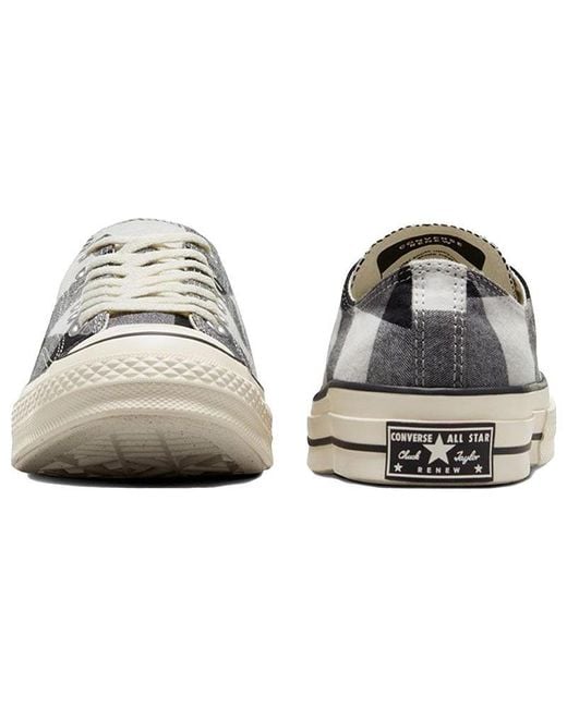 Converse White Beyond Retro X Chuck 70 Low 'Upcycled Flannel' for men