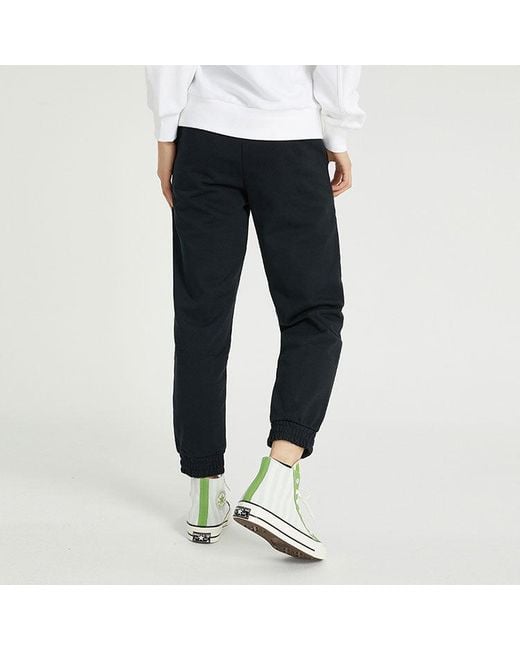 Converse Blue (Wmns) Solid Color Lacing Bundle Feet Sports Pants/Trousers/Joggers Dark