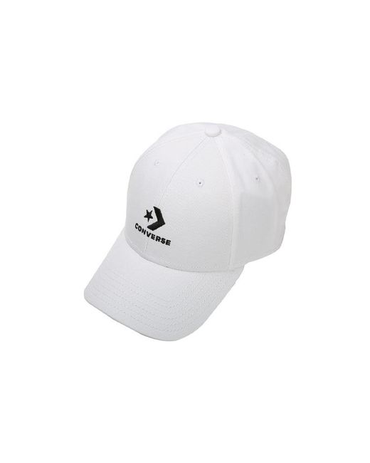 Converse White Lockup Baseball Cap