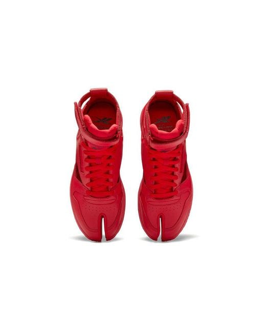 Reebok Red Maison Margiela X Classic Leather Tabi High 'Vector' for men