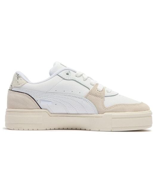 PUMA White Ca Pro Lux Snake Cream' for men