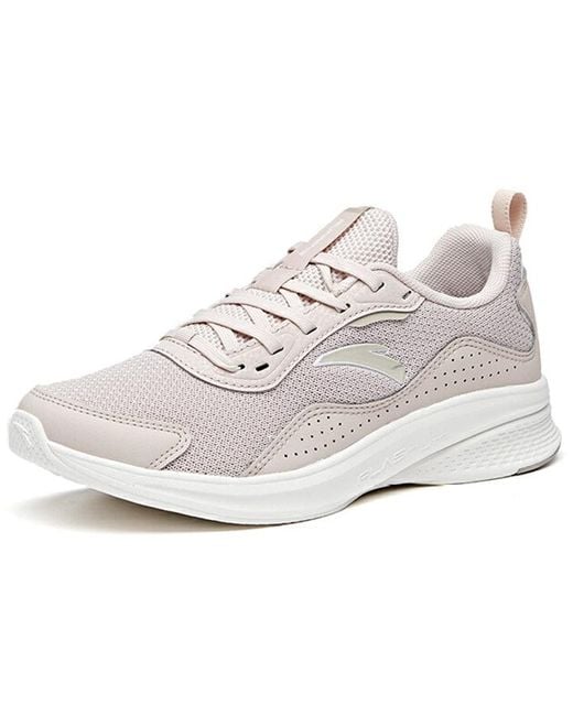 Anta White (Wmns) Running Series Sneakers Hydro 'Lotus'